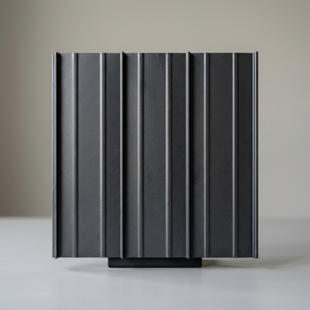 Charcoal metal roof color swatch