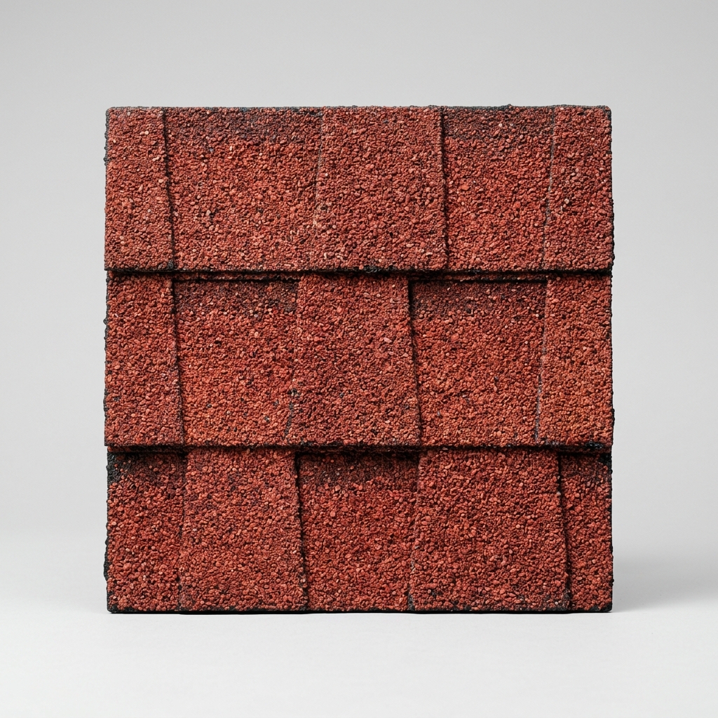 Red shingles roof color swatch