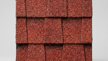 Red shingles roof color swatch