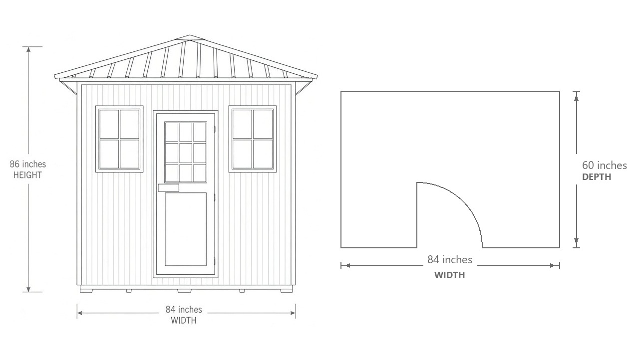 HERITAGE HARMONY™ Hybrid Sauna dimensions