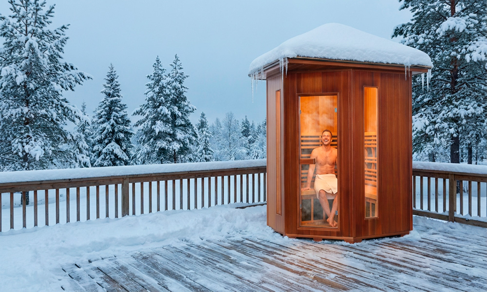 best infrared outdoor sauna redwave
